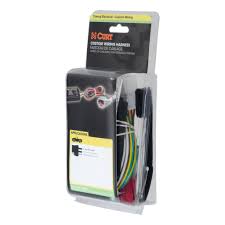 This wiring harness kit converts the lights on your fourth and fifth generation dodge ram tow mirrors and small mirrors into dual functioning signal and running lights. Custom Wiring Harness 4 Way Flat Output Sku 55504 For 61 18 By Curt Manufacturing