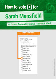 Sarah Mansfield Australian Greens Victoria