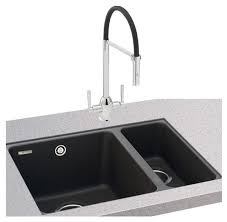 It stainless steel accessories give it a nice contemporary look. Carron Phoenix Fiji150 16 Undermount Granite Sink In Black Appliance House