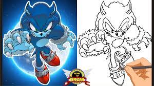 How To Draw Sonic The Werehog 2020 - Youtube