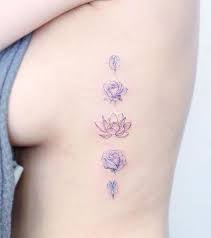 Mind growth is a lifetime process and that's. Blooming Lotus Flower By Mini Lau Purple Tattoos Stylish Tattoo Feminine Tattoos