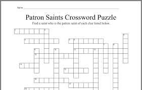 Pin By Jen Mcnicoll Pribaz On Projects To Try Crossword Crossword Puzzle Patron Saints