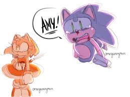 ''don't be sad ames.'' i hear a voice behind me. Oh No Amy D By Mangaanonymous Sonic And Amy Amy The Hedgehog Sonic Art