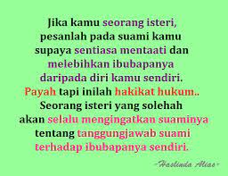 Maka, ketika ibunya tak mampu lagi mencari nafkah, sang anak, yang kini telah memiliki istrilah yang harus memberikan nafkah. Hukum Suami Lebihkan Ibu Dari Istri Alsarimi