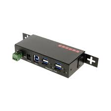 Usb hubs can play a bigger role in less interface of computer,so it can make usb port to become more interfaces,make our lives more convenient. Usb 3 0 4 Port Industrial Metal Hub W 15kv Esd Protection