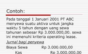 Contoh soal operating lease dan financial lease. Contoh Soal Akuntansi Leasing Dan Jawabannya Literatur