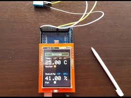 2 4 Tft Lcd Touch Shield For Arduino Uno Code 1 Arduino Project Touchscreen Temperature Humidity Controller Youtube Arduino Projects Arduino Arduino Display