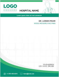It features a minimalist design with eight unique color also included are several free fonts and a helpful pdf for further instruction. 5 Best Ms Word Letterhead Templates For Hospitals Clinics Word Excel Templates
