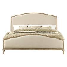 Emerald Home Interlude Sandstone Gray And Cream Bed With Weathered Wood Framing And Curved Upholstered Headboad And Footboard Panels King Walmart Com In 2020 Wood And Upholstered Bed King Upholstered Bed