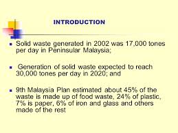 Malaysian household waste generation varies geographically and by economic status, and ranges from 0.85 kg to 1.5 kg per person per day 22, 27. Overview Of Solid Waste Management In Malaysia By Nadzri Yahaya Ph Ppt Video Online Download