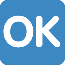 Find a far corner of the world. Grossbuchstaben Ok In Blauem Quadrat Emoji