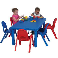 Myvalue Preschool Plastic Rectangle Table And Chairs 11 H Pre K Set Cute Desk Chair Table And Chairs Preschool Tables