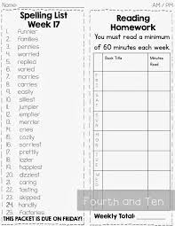 Maybe you would like to learn more about one of these? Fourth And Ten My Fourth Grade Homework Routine Fourth Grade Writing 4th Grade Reading Reading Homework