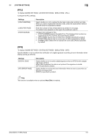 Press the following keys in this order: Power Supply Weekly Timer Security Settings Admin Password Default Admin Password Konica Minolta Bizhub C3100p Bizhub C3100p Description Of Page 19