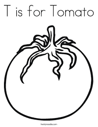 Shopkins papa tomato coloring page. T Is For Tomato Coloring Page Twisty Noodle