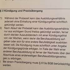 7 kundigung geringfugig beschaftigte vorlage. Probezeit Kundigung Ausbildung