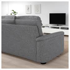 Lidhult Sectional 5 Seat Corner Lejde Gray Black Ikea Sofa Bed Love Seat Sofa Back Cushions