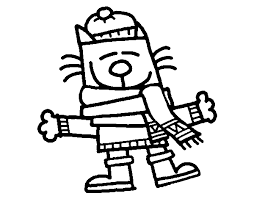 I hope you've enjoyed this collection of cute cat coloring pages for kids! A Cat In Winter Coloring Page Coloringcrew Com