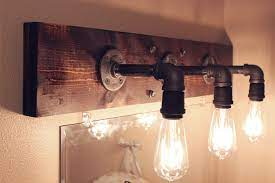 Complement your bathroom décor with our wide selection of vanity lights, available in a variety of styles and finishes. Diy Industrial Bathroom Light Fixtures Industrial Bathroom Lighting Rustic Bathroom Lighting Industrial Light Fixtures Bathroom