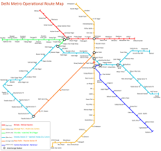There's no need to stand in the token queues at every single stop. Delhi Metro Route Map