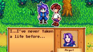 Not only is she iconic, but she also has her own. When Abigail Commits A Murder In Stardew Valley Youtube