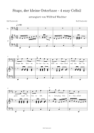 Home » unlabelled » osterhase pdf / malvorlage ostern osterhase kostenlose ausmalbilder osterhase pdf / malvorlage ostern osterhase kostenlose ausmalbilder. Stups Der Kleine Osterhase 4 Easy Cello 2 Rolf Zuckowski Sheet Music For Piano Cello Solo Download And Print In Pdf Or Midi Free Sheet Music For Stups Der