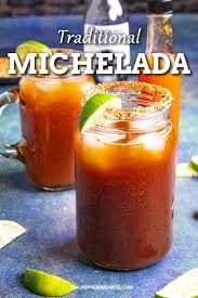 Michelada Spicy Mexican Beer And Tomato Juice Cocktail Michelada Recipe Spicy Drinks Michelada