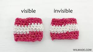 If you would like to get rid of that tiny little knot at the very beginning of your work, then this is a great. Invisible Color Change Technique Free Crochet Tutorial