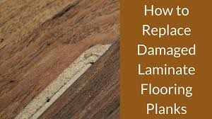 Choose a corner of linoleum that is the most ragged or curled and try to pry it loose with your fingers. How To Replace Damaged Laminate Flooring Planks