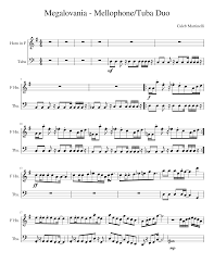 Print all of your interactive scores with or without annotations. Megalovania Duo Mellophone Tuba Sheet Music For French Horn Tuba Brass Duet Musescore Com