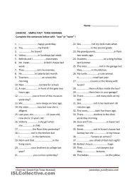 Simple Past Tense To Be Simple Past Tense Past Tense Tenses