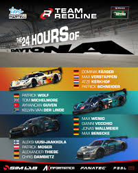 The 59th running of america's 24 premier endurance race is stretched across broadcast tv, cable, and streaming. Team Redline On Twitter Tomorrow At 1pm Gmt We Take On Iracing Daytona 24h We Are Fielding 4 Teams Team Redline Dp I And Dp Ii Team Redline Gt And Team Redline