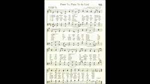 Praise Ye, Praise Ye The Lord (Columbia) - Youtube