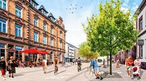 Offenburg liegt in der vorbergzone des mittleren schwarzwaldes, etwa in der mitte zwischen karlsruhe, das etwa 66 kilometer nördlich, und freiburg im breisgau, das etwa 54 kilometer südlich liegt.sie liegt am ausgang des kinzigtals in den rheingraben.die kinzig erreicht vom schwarzwald her kommend im südosten unweit des stadtteils elgersweier das stadtgebiet, wendet sich nach dem stauwehr. So Stellt Sich Der Adfc Autofreie Offenburger Innenstadt Vor Baden Online Nachrichten Der Ortenau Offenburger Tageblatt