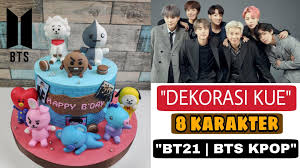 Satuan mainan pajangan miniatur action mini figure figurine bts bt21 bt 21 kpop army hiasan topper kue ulang tahun cake birthday tiny tan tinytan. 3dcake Modelling Dekorasi Kue Ulang Tahun Bt21 Bts K Pop Facebook