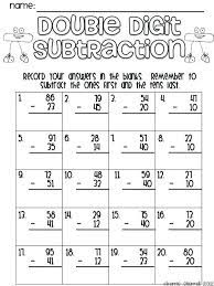 Subtraction with regrouping 3 digit. Double Digit Addition And Subtraction With Regrouping Two Digit Addition And Subtraction Without Regrouping P Math Fact Worksheets Math Subtraction Subtraction
