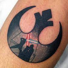 This rebel alliance tattoo is a bit smaller as well as simple to get. 50 Rebel Alliance Tattoo Designs For Men Star Wars Symbol Ideas