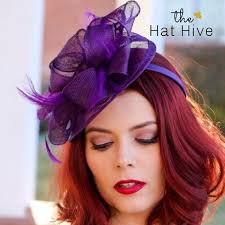 Plum Fascinator