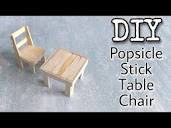 Miniature Furniture DIY- Miniature Table And Chair- Made From ...
