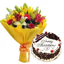 Unlimited Love Birthday Cakes And Flowers Bouquet Birthday Happy Birthday Cakes Black Forest Birthday Cake