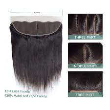 Yyong Hair Peruvian Straight Hair Lace Frontal Closure With Bundles 3pcs 100 Human Hair Bundle Wi Straight Hair Bundles Straight Hairstyles Peruvian Hair Weave