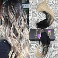 Moresoo Tape Extensions Balayage Human Hair Real Remy Tape In Hair Extension Tape In Hair Off Black 1b Fading To Ash Blonde 18 Mixed With Platinum Blonde 60 Hair Styles Ombre