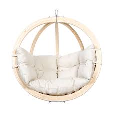 Hängestühle sind eine großartige ergänzung für jede terrasse oder originelle einrichtung. Kid S Globo Natur Weiss Hangestuhl Holz