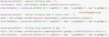 I have a student trying to sort strings alphabetically. Java 8 Stream Sorted Example