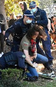 Protests at the university of sydney were shut down on wednesday, with police as the students were protesting against different issues in different groups, police decided that their collective. Covid Lockdown Protests In Sydney Melbourne Brisbane Photos Daily Telegraph