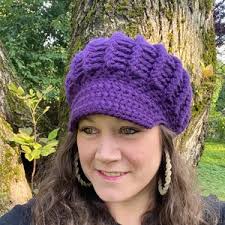 Poofy Newsboy Hat Women Available in 32 Colors/visor Beanie Hat/custom  Crochet Billed Slouchy Beanie/newsboy Cap/slouchy Hat Women Vegan Hat