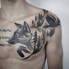 Pin Auf Wolf Tattoos