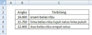 Mengubah Angka Menjadi Terbilang Di Excel