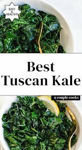 Easy Tuscan Kale Recipe Cooked Kale Recipes Kale Recipes Vegetable Dishes