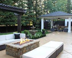 There are 133 rectangle fire pit for sale on etsy, and they. Diy Rectangle Fire Pit Google Search Small Outdoor Patios Rectangular Fire Pit Outdoor Fire Pit